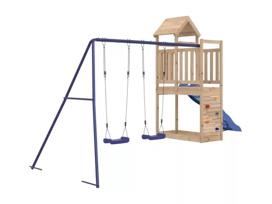 Aire de jeux d'extérieur bois de pin massif