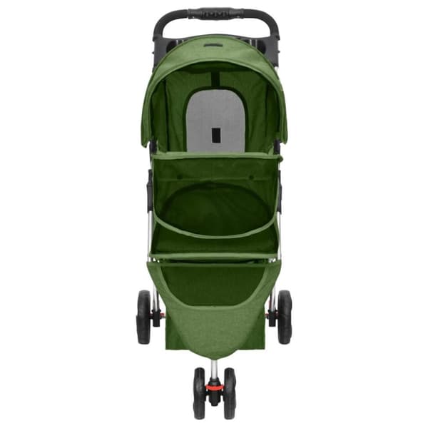 vidaXL Hundevogn sammenleggbar grønn 80x46x98 cm oxford-stoff