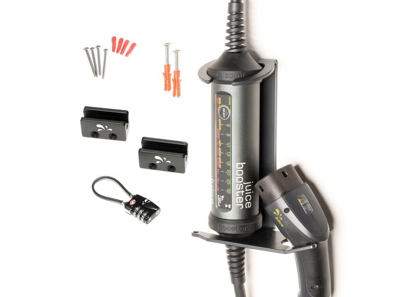 Juice Technology Wandhalterungsset für JUICE BOOSTER 2 Abschliessbar, mit Sicherheitsschloss und Kabelhalterung