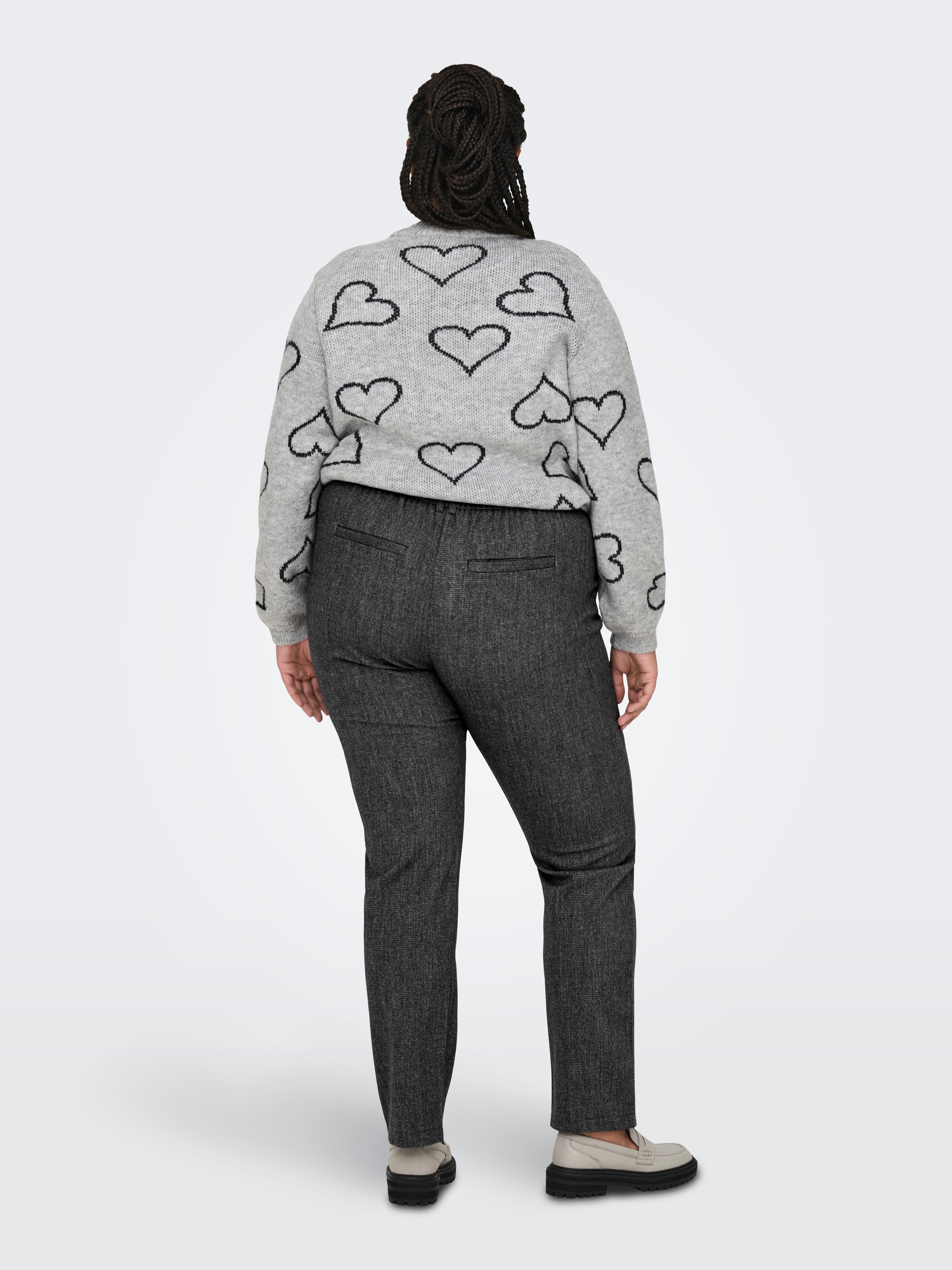 CARGOLDTRASH-ELISE Normal geschnitten Hose Dark Grey Melange