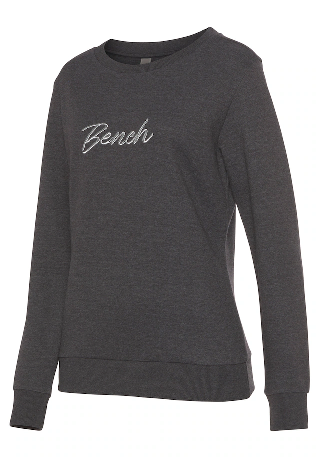 Bench. Loungewear Sweatshirt , mit glänzender Logostickerei, Loungewear