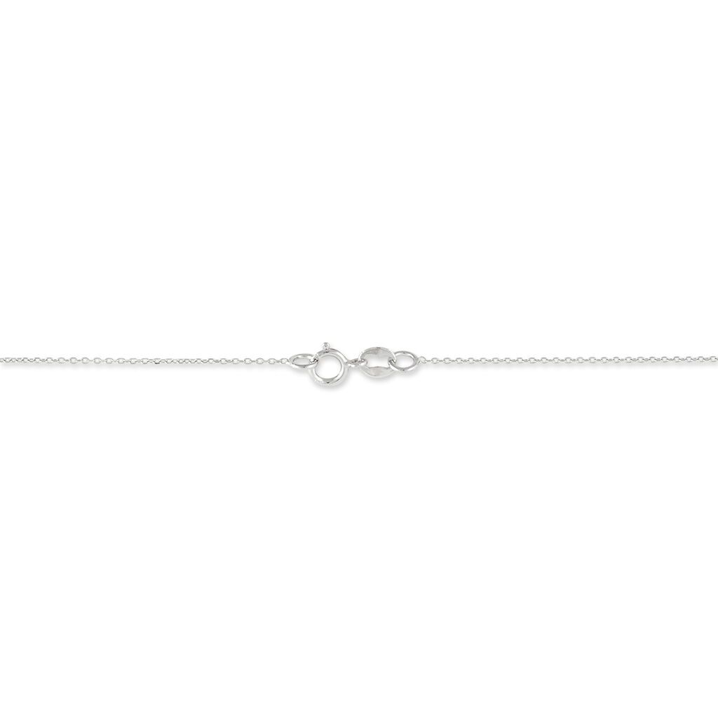 Collier Renaldine Or Blanc Saphir