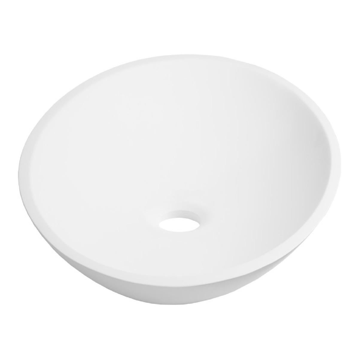 Brauer Vortex waskom fine stone 40cm wit mat