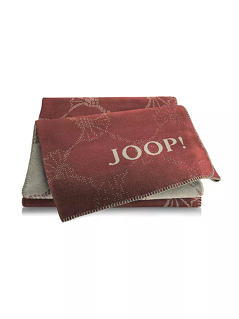 JOOP Wohndecke CORNFLOWER 150x200cm Rouge dunkelrot