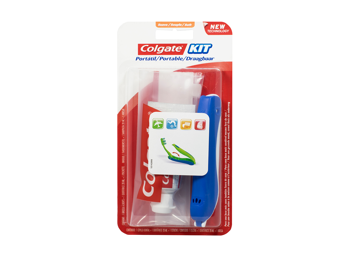 Kit Pasta de Dentes e Escova Portátil Colgate 75ml