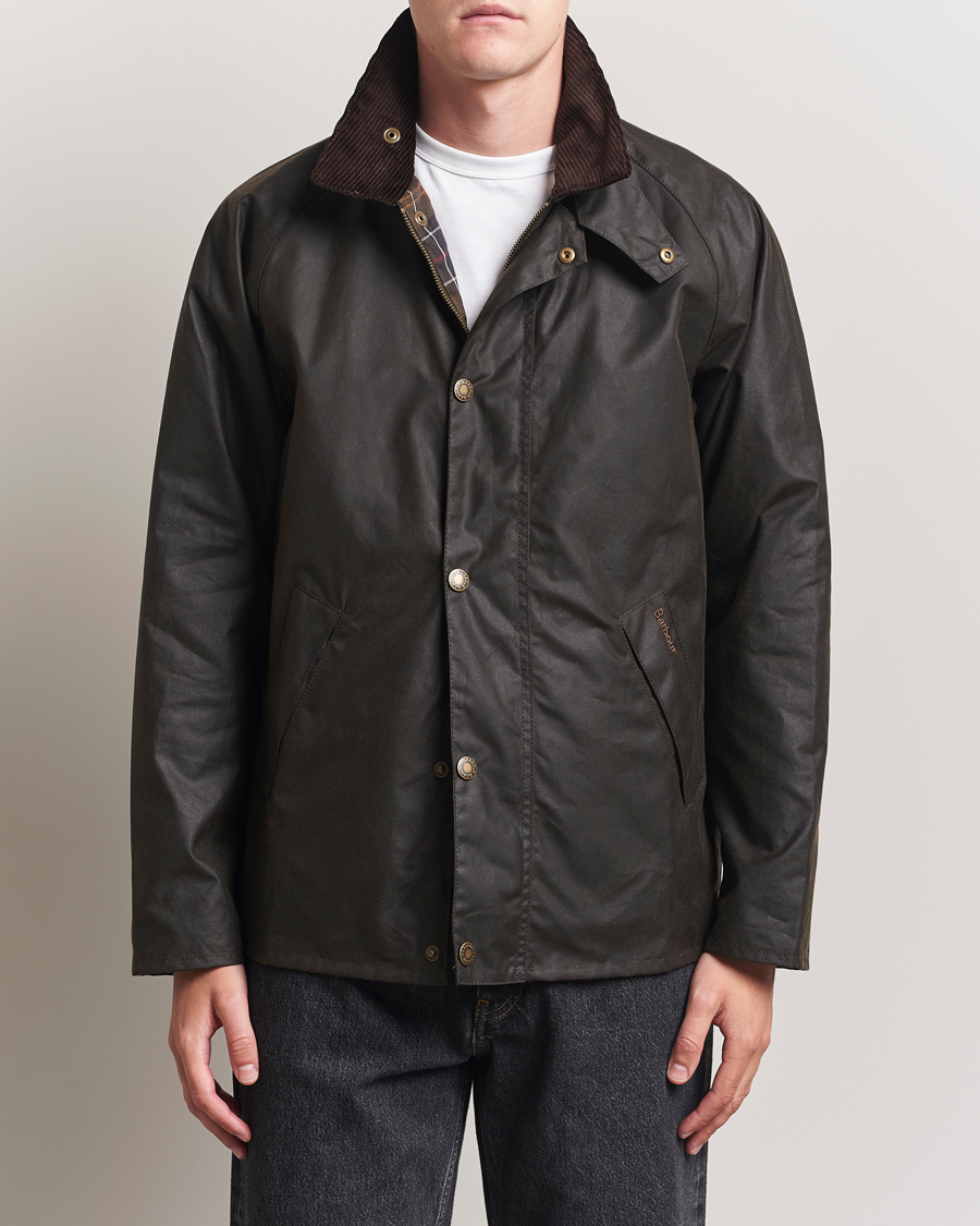 Barbour Lifestyle Tracker Wax Jacket Olive