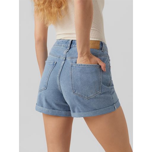 Vero Moda Zuri Loose Shorts, Light Blue Denim, S