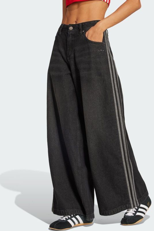 adidas - Adicolor Denim Adilenium - Broek - Zwart