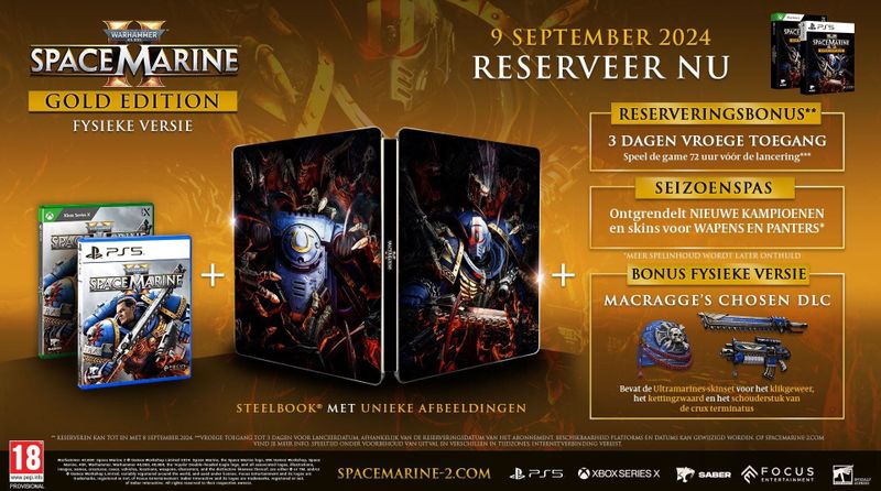 Warhammer 40.000 - Space Marine II - Gold Edition - PlayStation 4