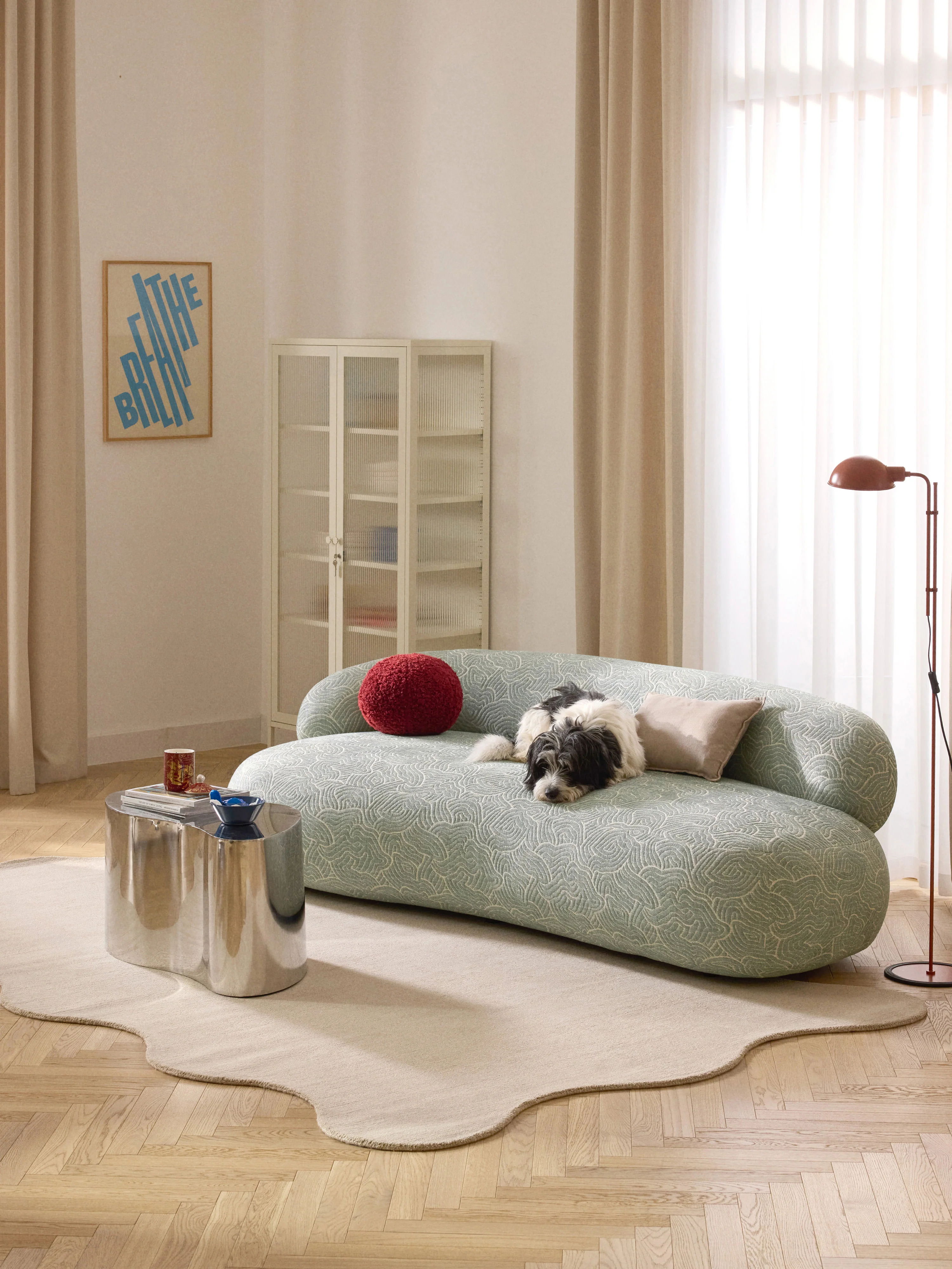 Handgeweven vloerkleed Wavy