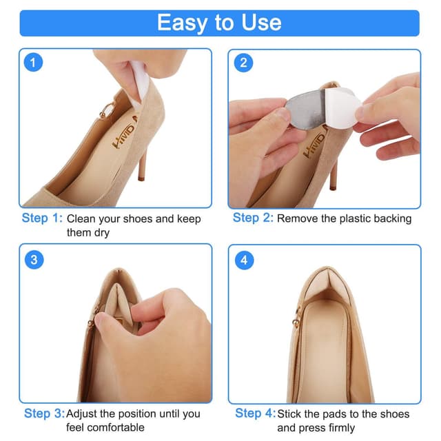 Hælpuder 3 par Grå