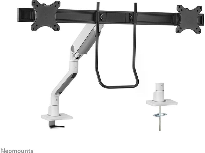NEOMOUNTS Tischständer DS75S-950 WH2 bis 16 kg – Weiss Voll bewegliche Tischhalterung für 17-27