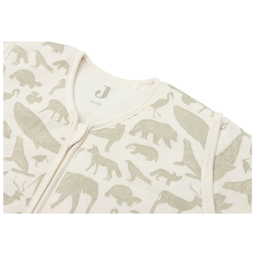 Gigoteuse manches amovibles 70 cm - Animals Vert Olive