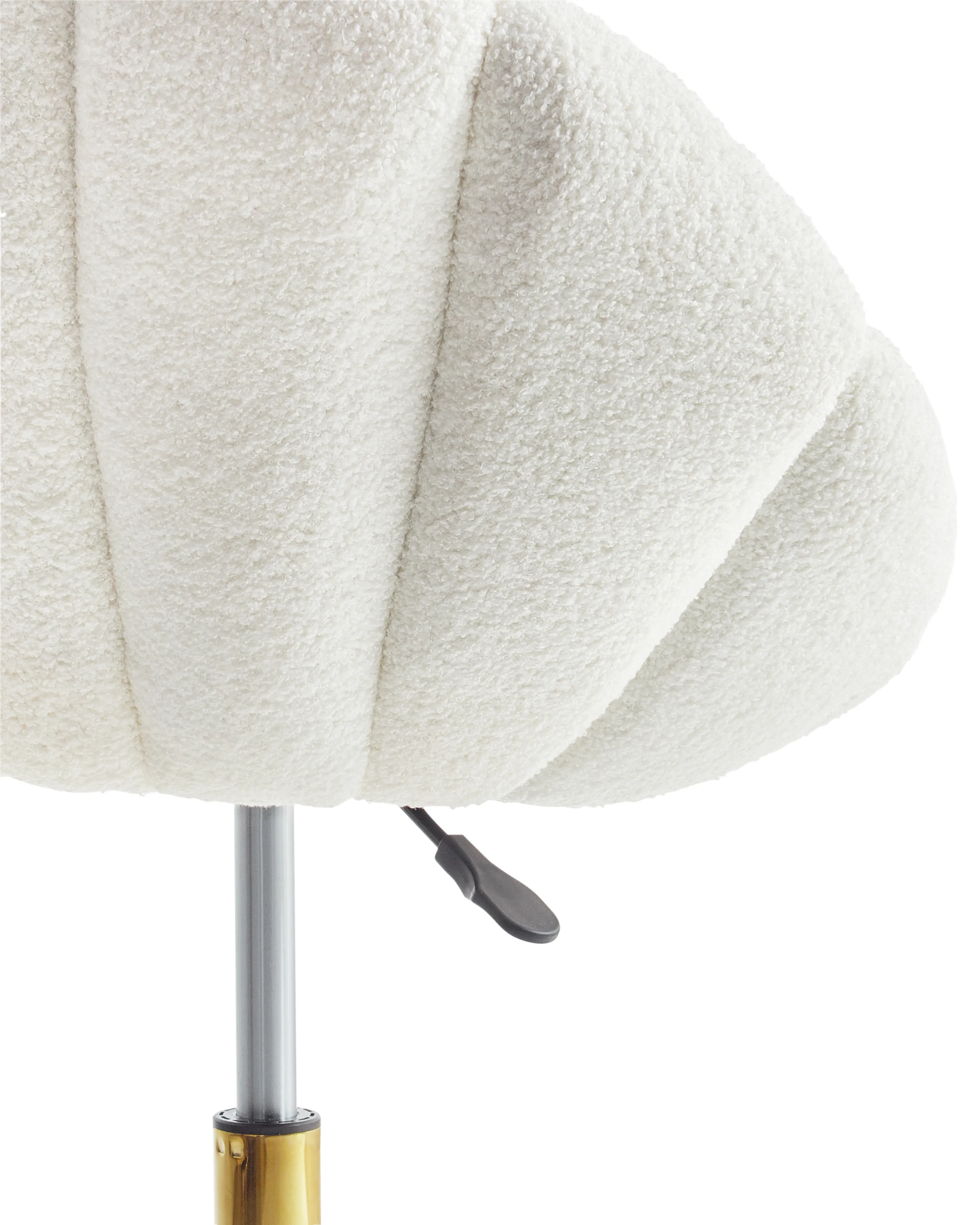 Bureaustoel ANNABELLE Bouclé Wit