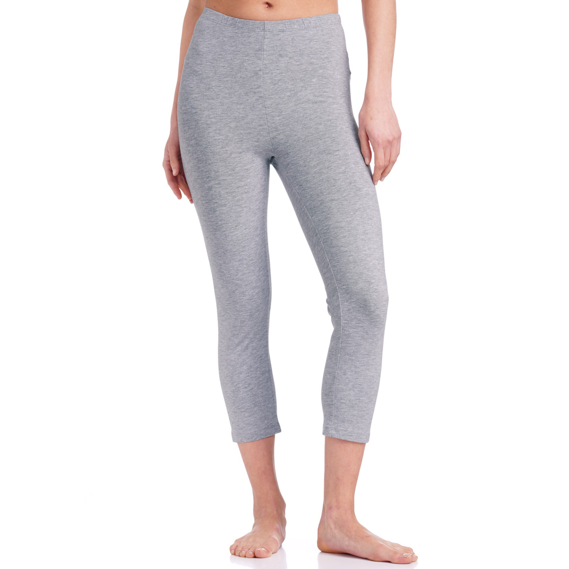 Famy 2 Damen 3/4-Leggings unifarben dunkelblau / hellgrau