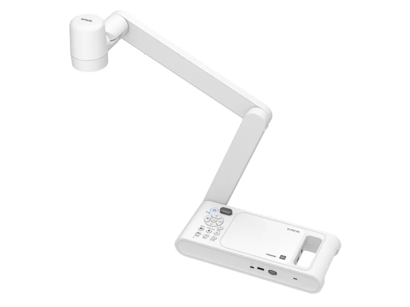 Epson ELPDC30 - Digitalkamera for dokumenter - håndmodel - farve - 13.000.000 pixel - 4K UHD (3840 x 2160) - audio - trådløs - VGA, HDMI - WiFi - USB