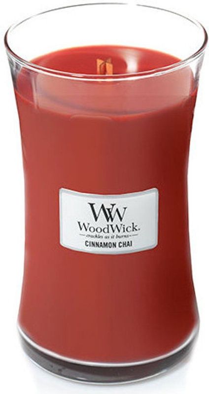 WoodWick Hourglass Large Geurkaars Cinnamon Chai