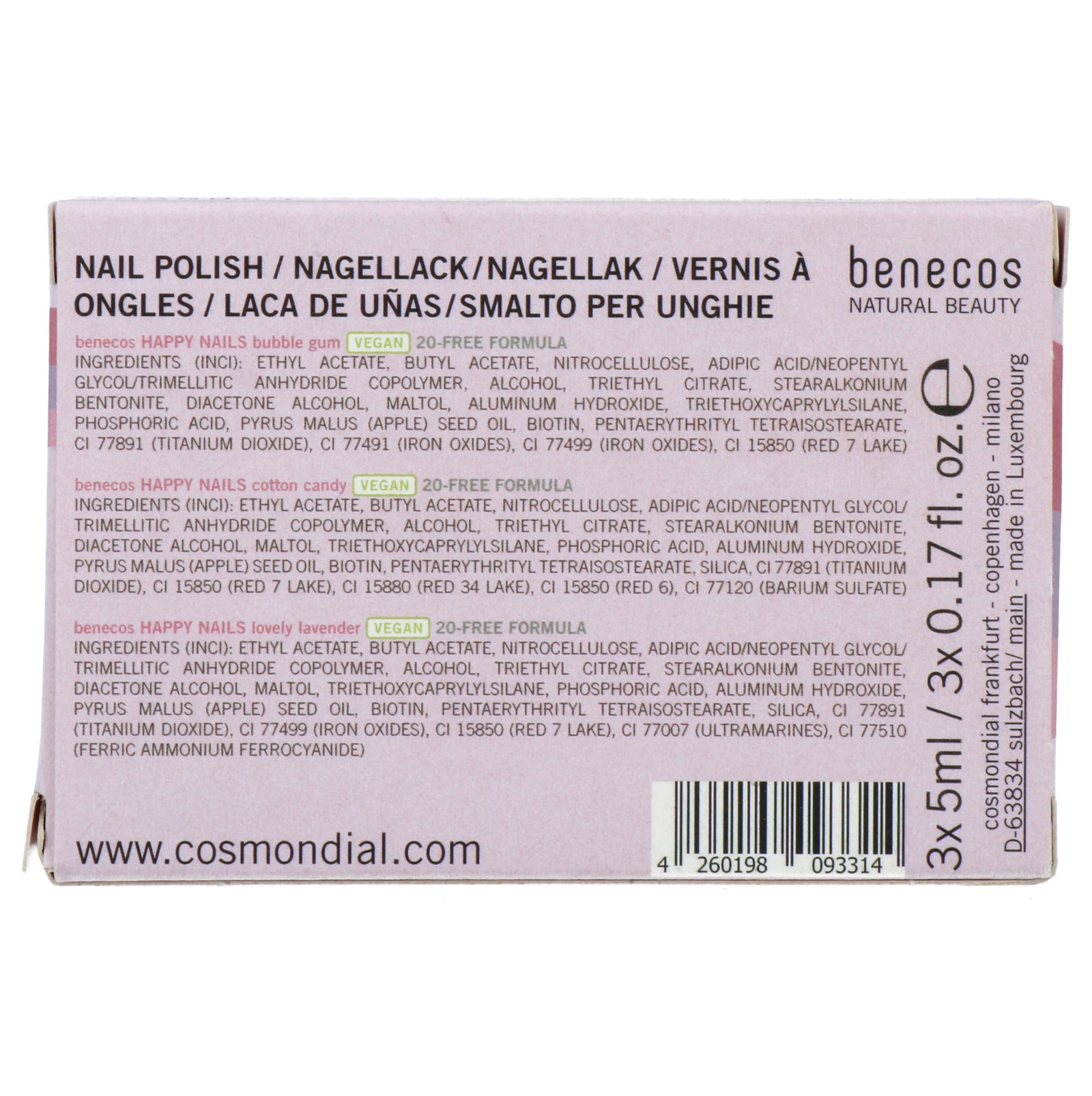 Benecos Nagellak Pretty In Pastel Gift set (1 stuk)
