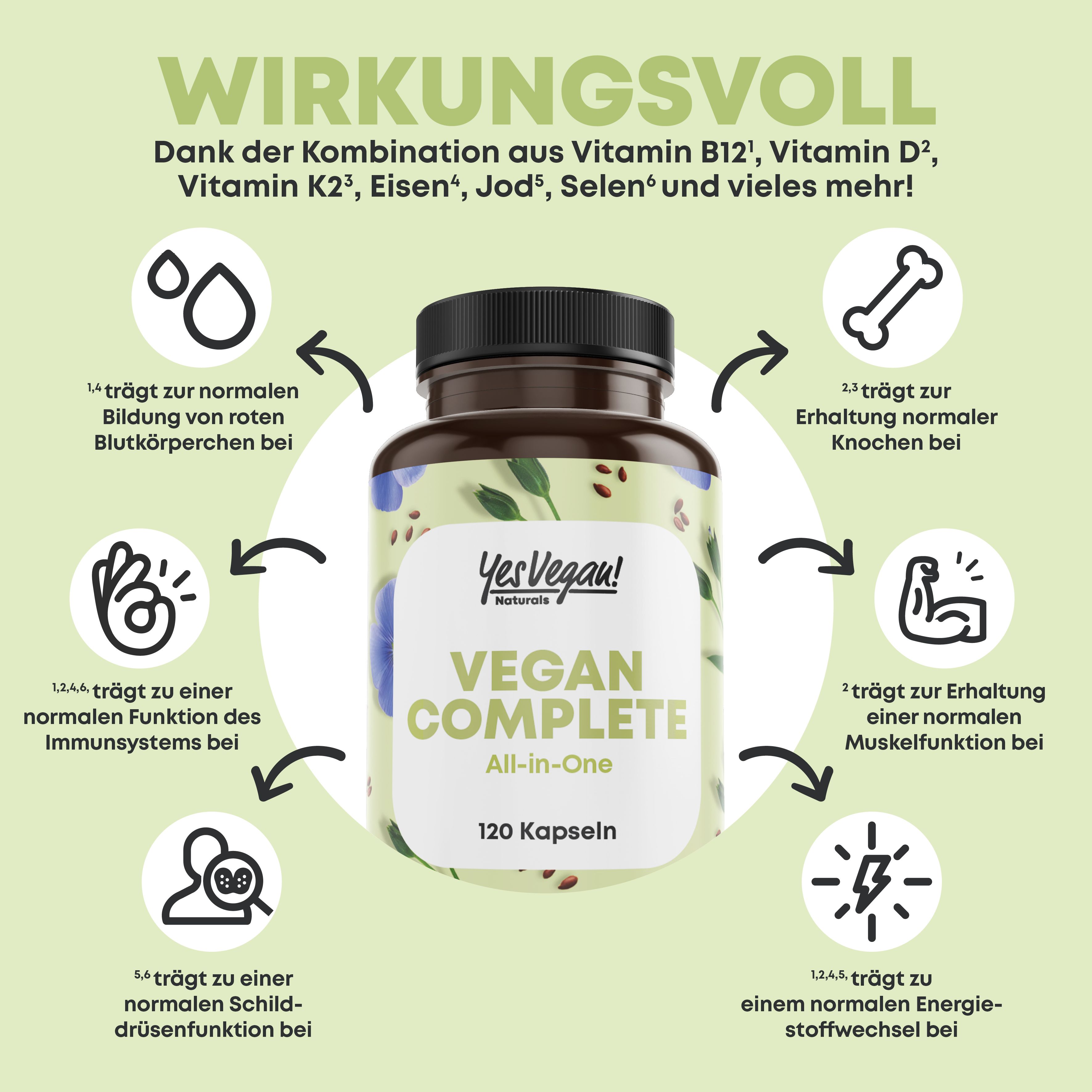 Yes Vegan® Vegan Complete Multivitamin & Mineralien