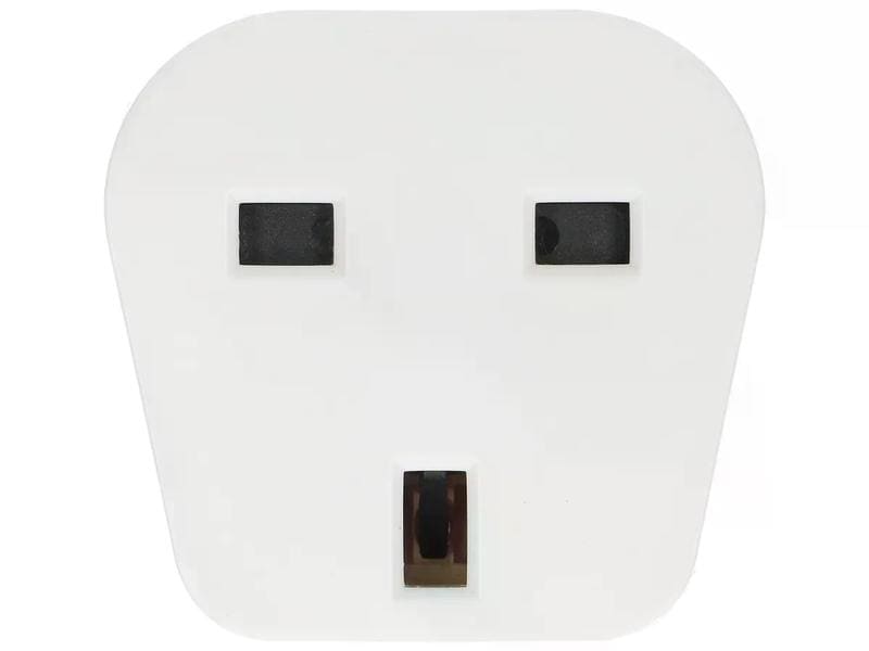Max Hauri Reiseadapter GB – CH, Weiss Reise- und Übergangsstecker ermöglicht Verwendung von 3-poligen Geräten mit Schweizer-Stecker in Grossbritannien