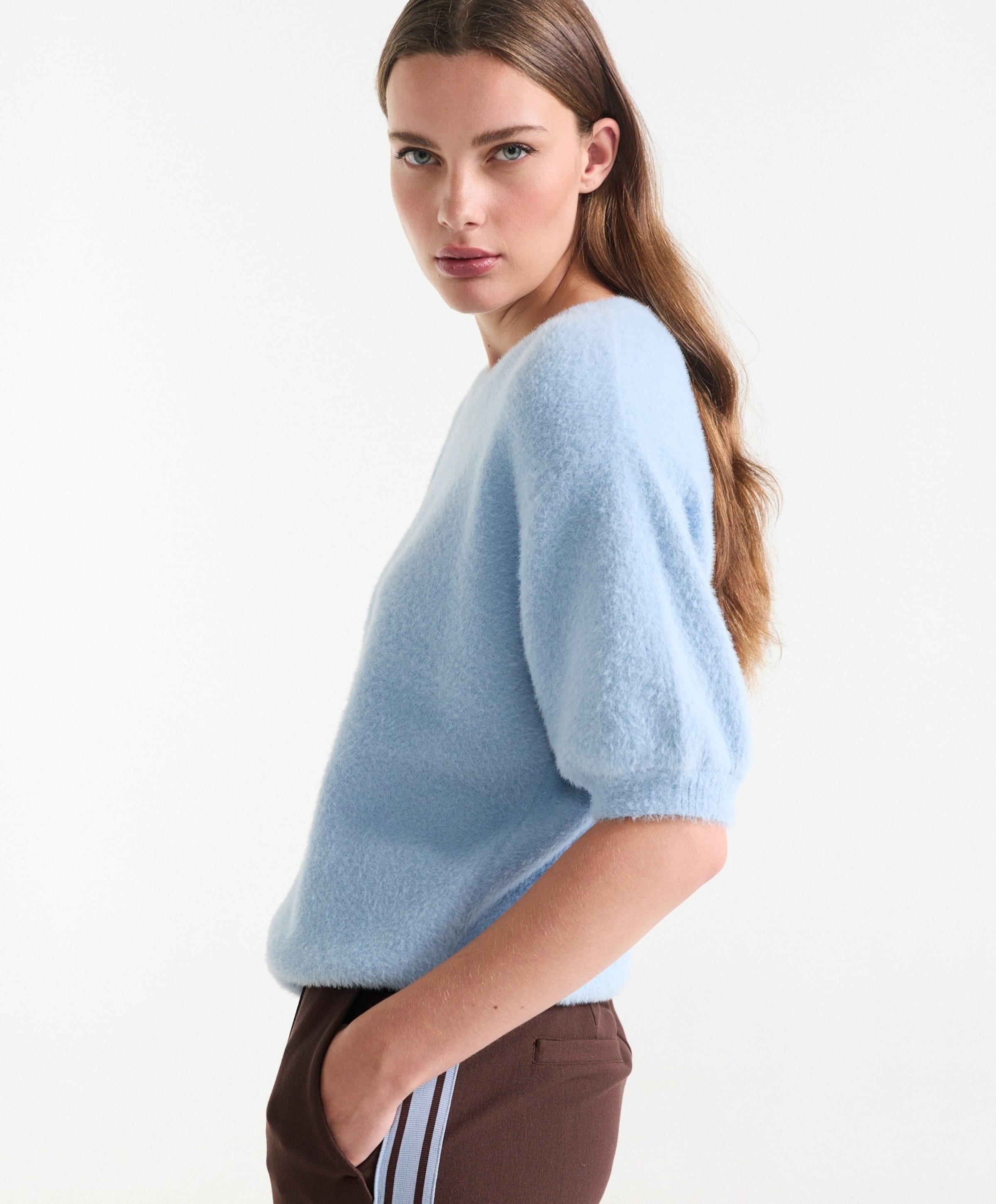 JANSEN Amsterdam Dames trui blauw