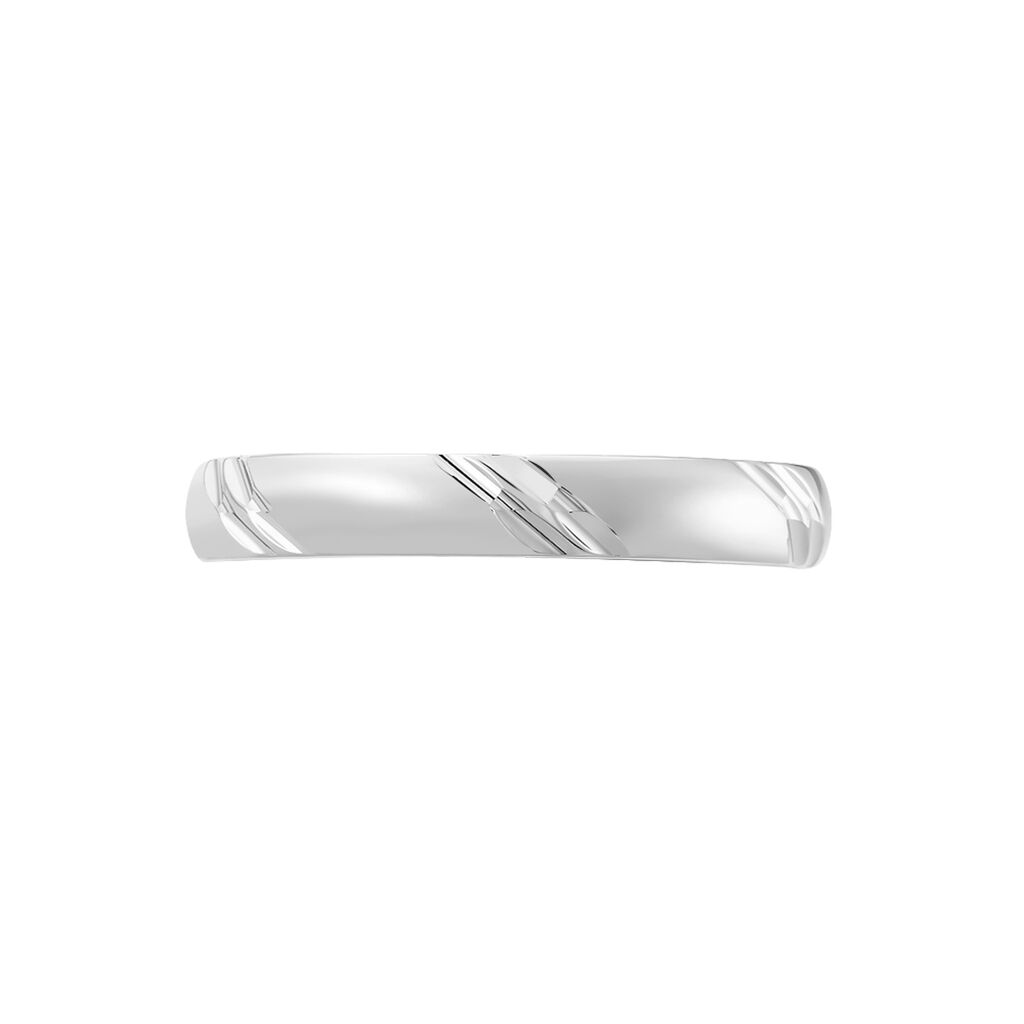 Alliance Soriya Demi Jonc Classique Argent Blanc