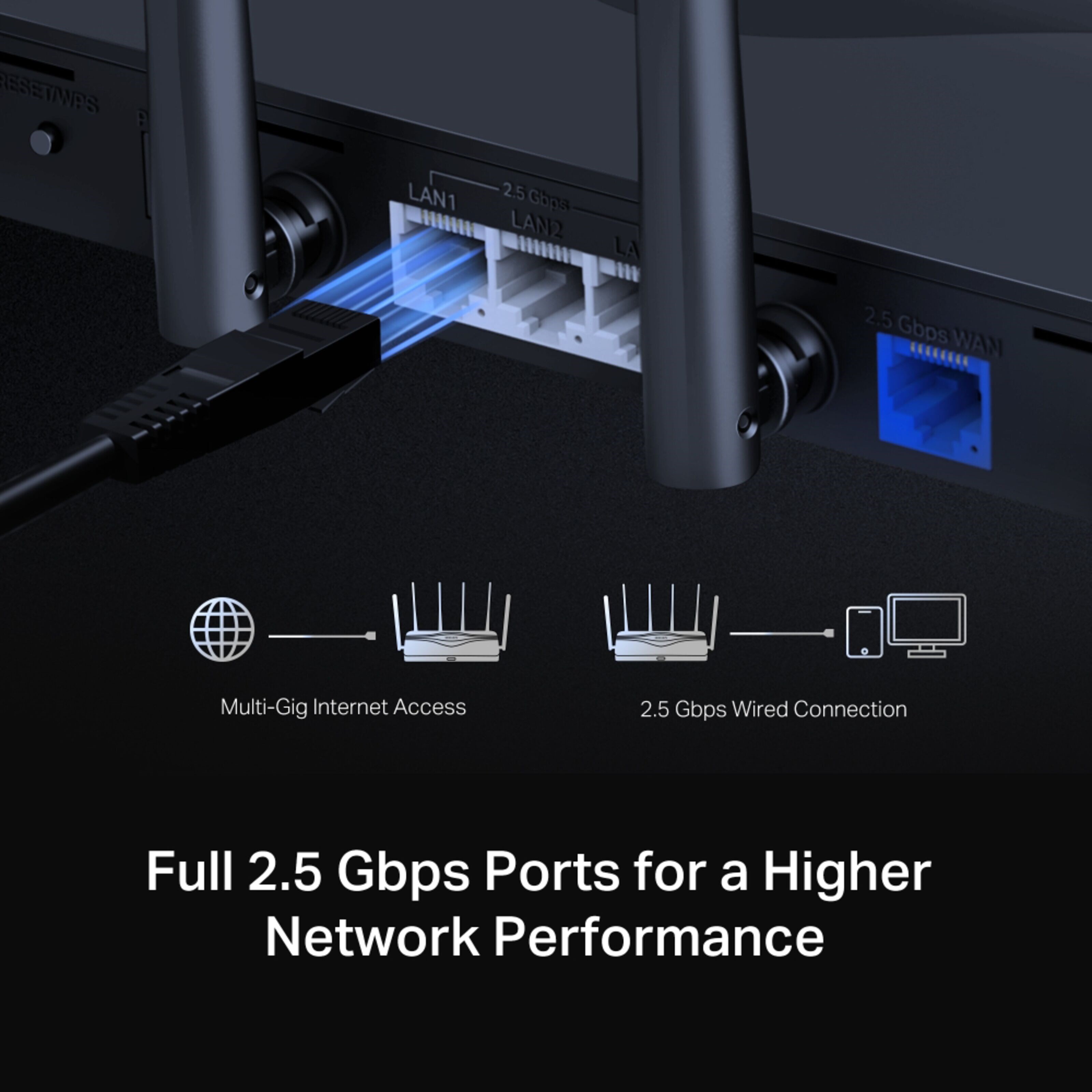 Mercusys MR47BE Tri-Band Wifi 7-ruter