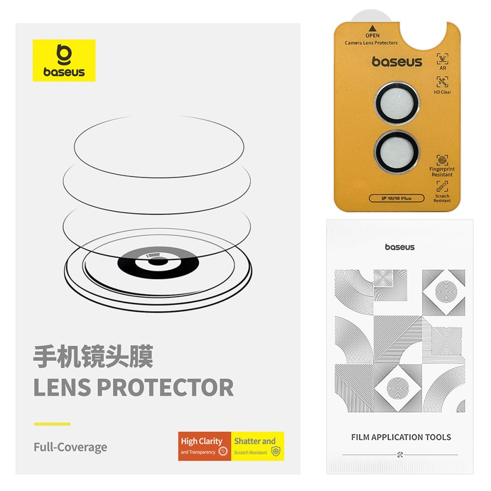 (2er Set) iPhone 16 / iPhone 16 Plus Kamera Panzerglas Schutz