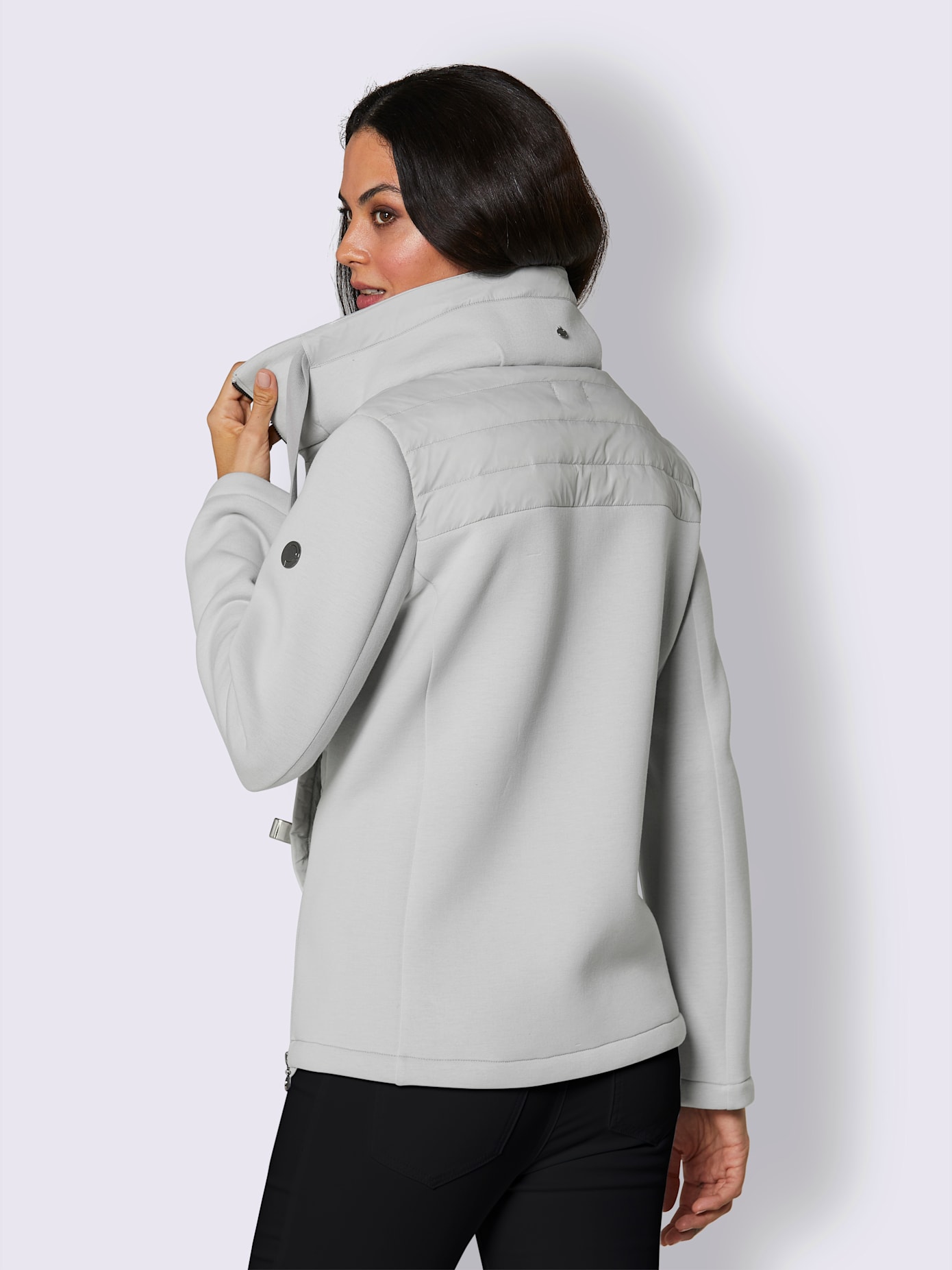 Veste en duvet mélange de matières tendance