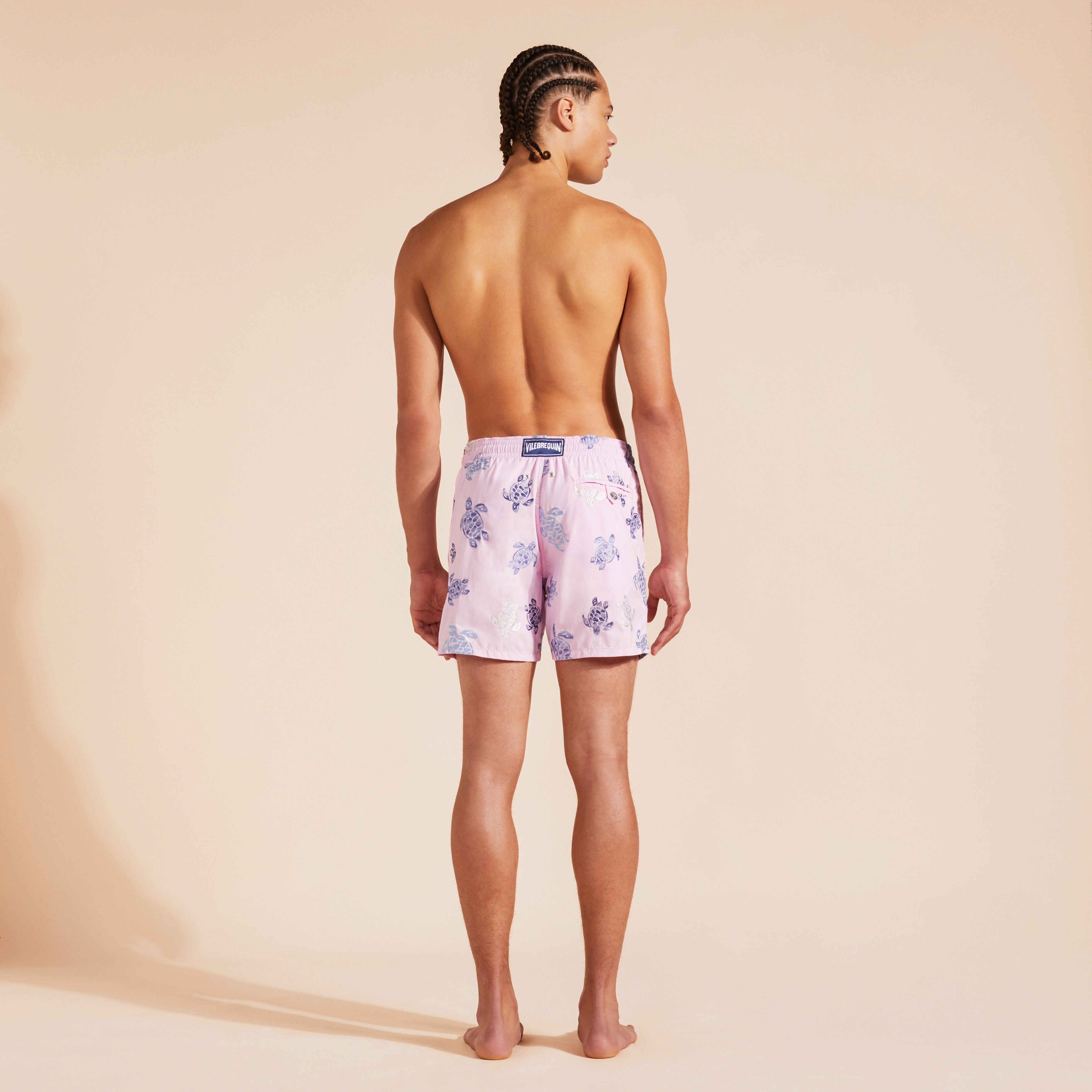 Maillot de Bain Homme Brodé Tortue Multicolore