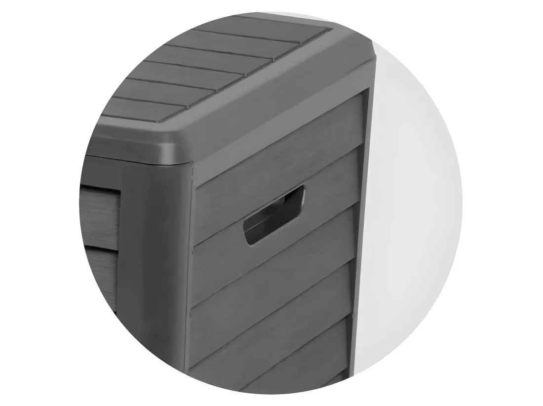 Coffre de rangement Baya - 420 L - Gris foncé - Eda