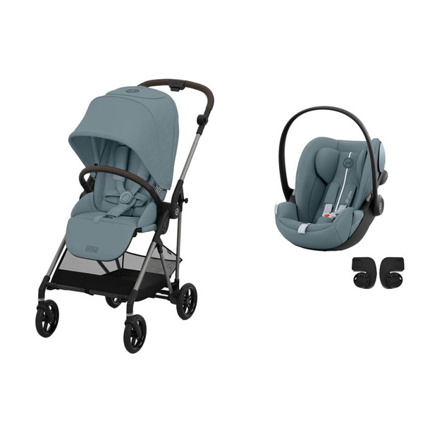 Poussette Duo Melio 4 TPE - Stormy Blue + CLOUD G i-Size Plus Stormy Blue - CYBEX