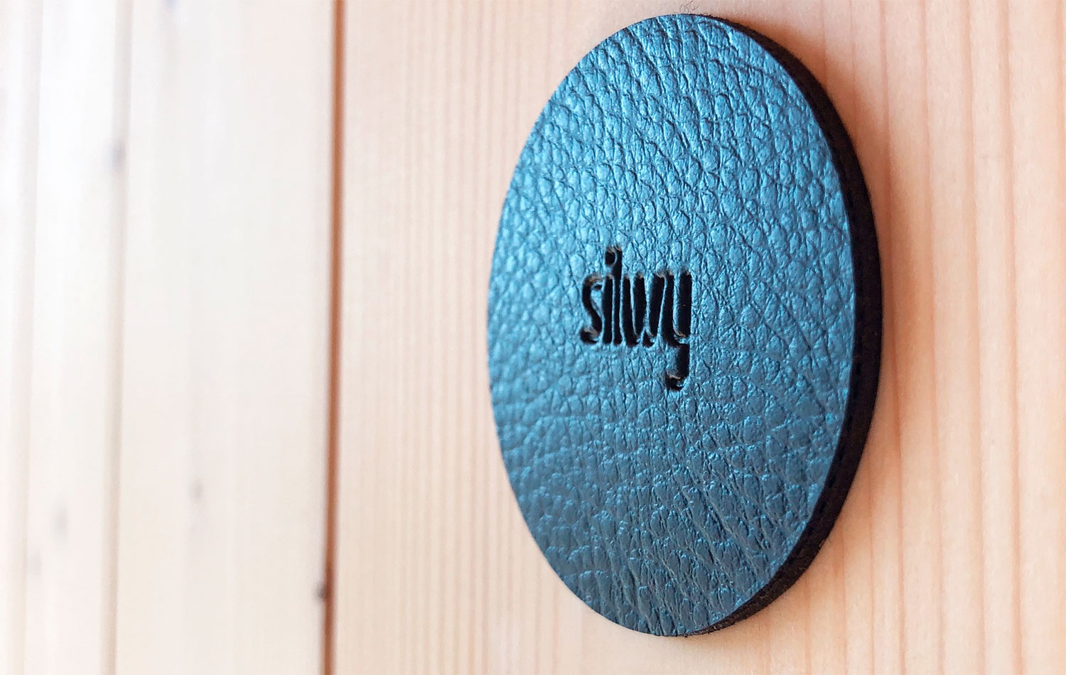 Silwy Magnet-Pads 6,5 cm 4er Set schwarz