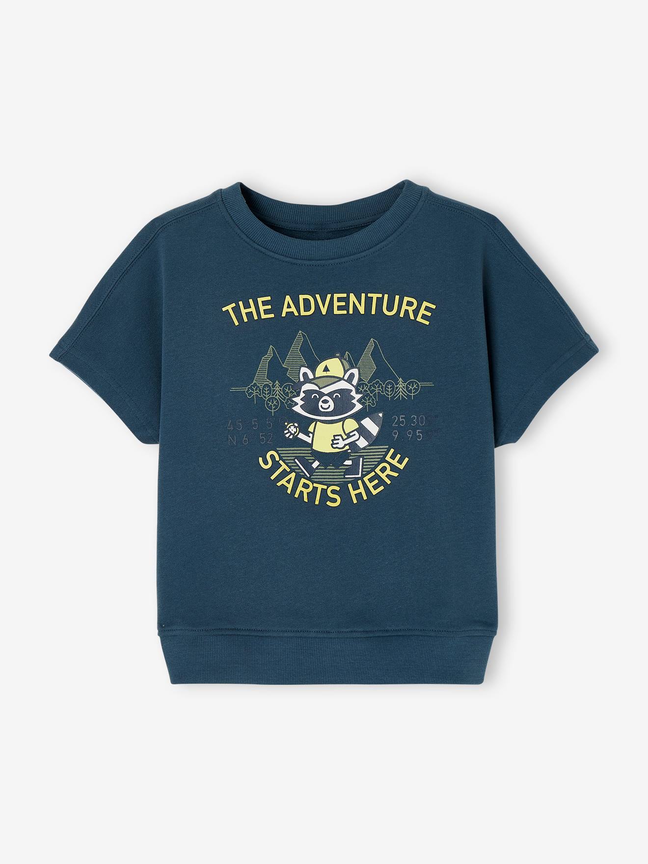 Camiseta de moletom com estampa 