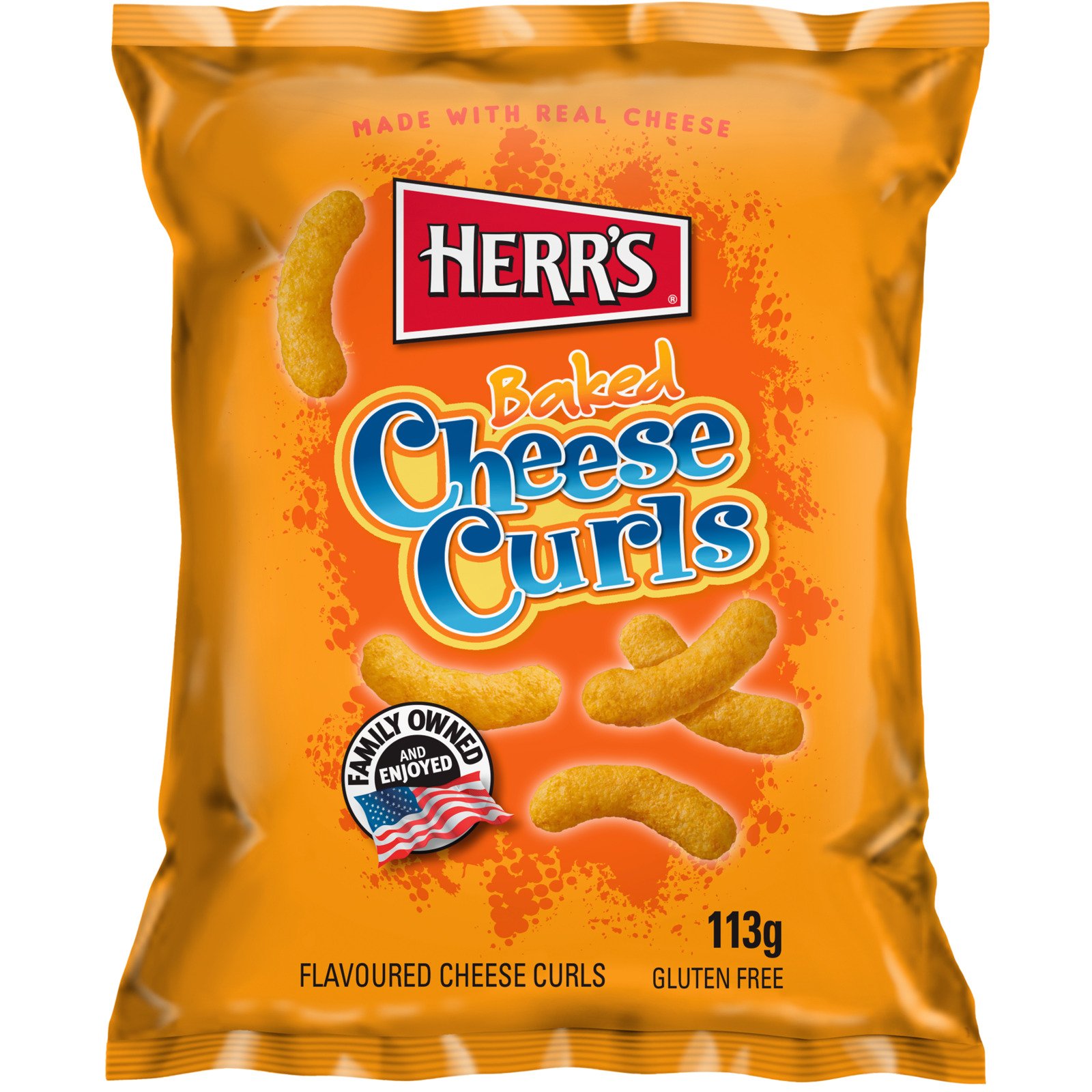 Herr's Baked Cheese Curls 113 g