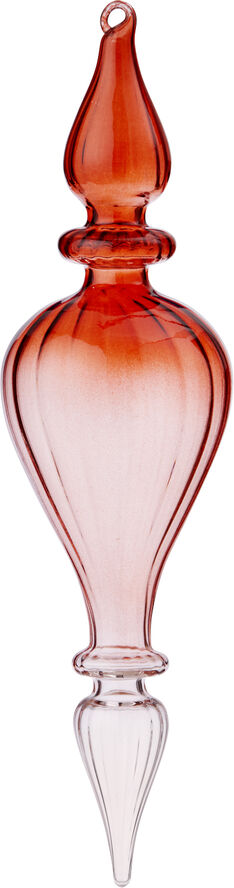 Bungalow Glass Icicle Cone Ruby Ruby