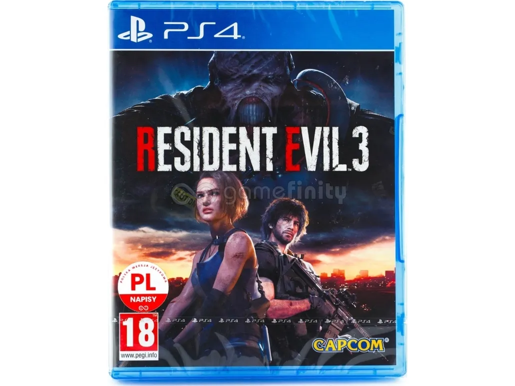 Capcom Resident Evil 3, PlayStation 4, M (moden), Fysiske medier