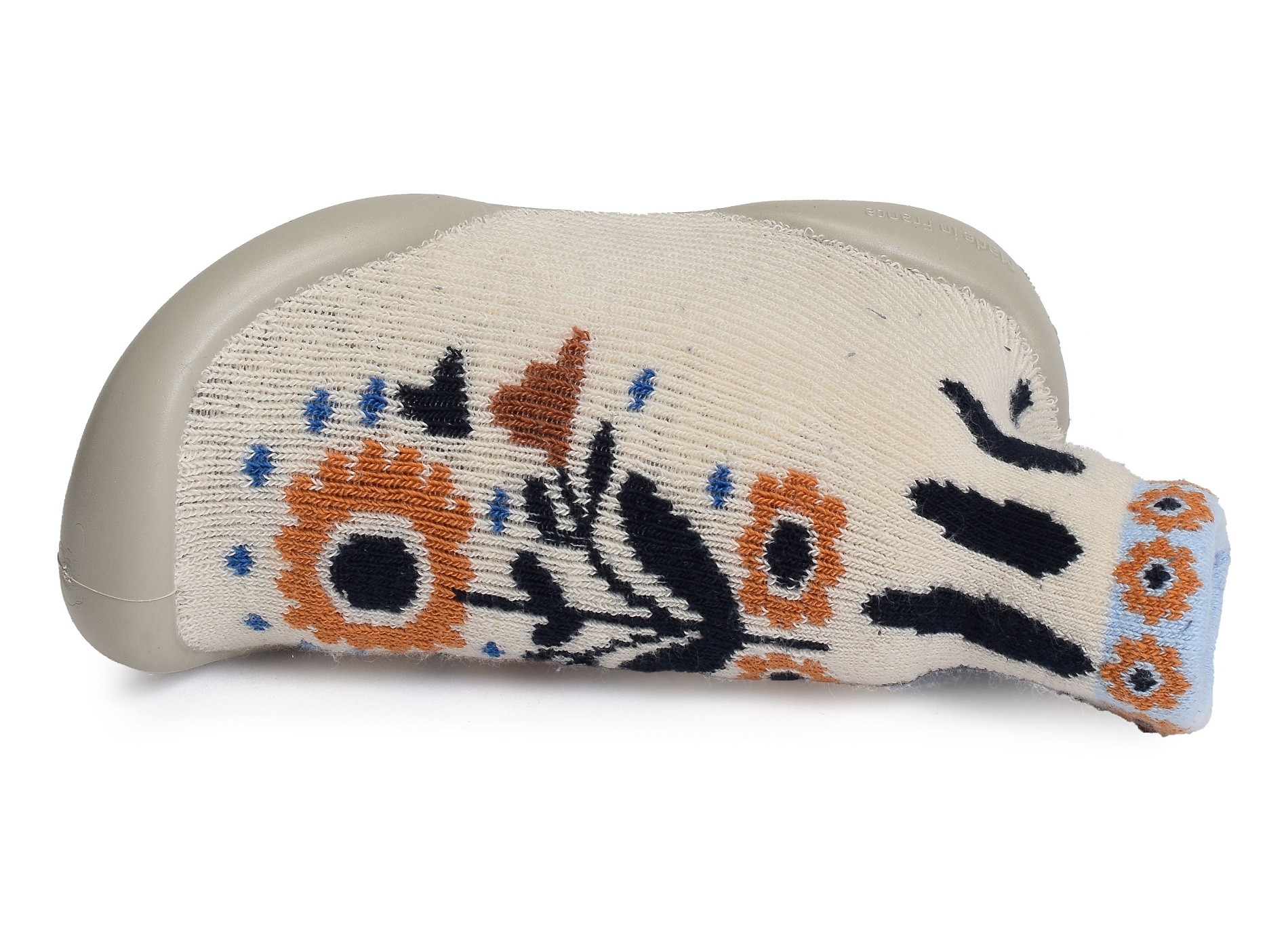 Folk flower blanc