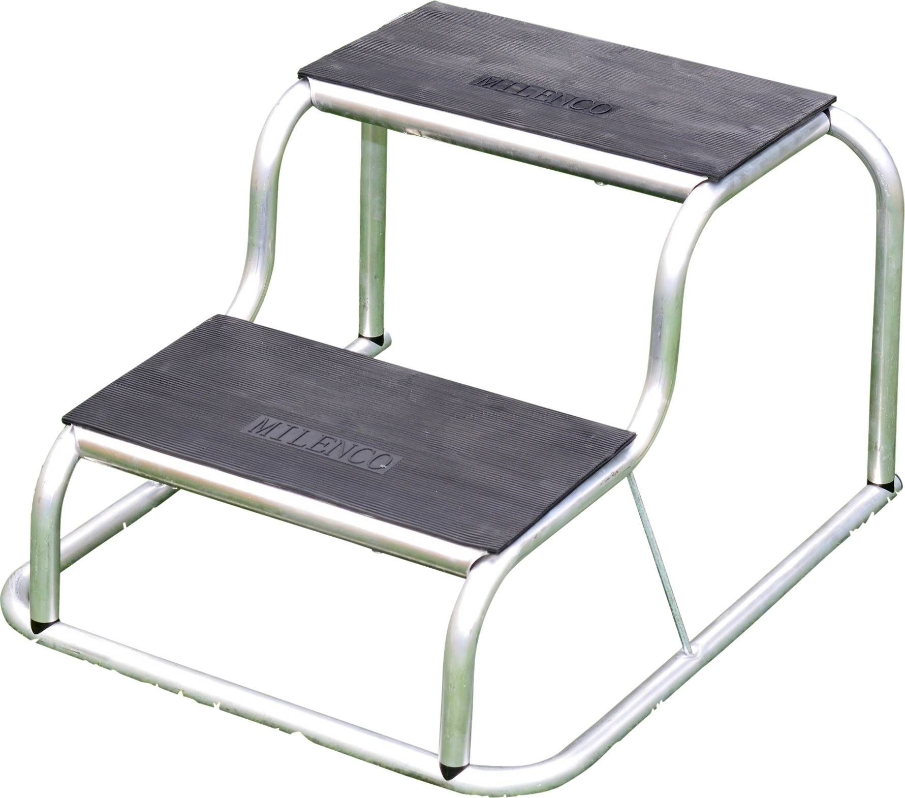 Milenco Aluminium Rubber Top Double Step