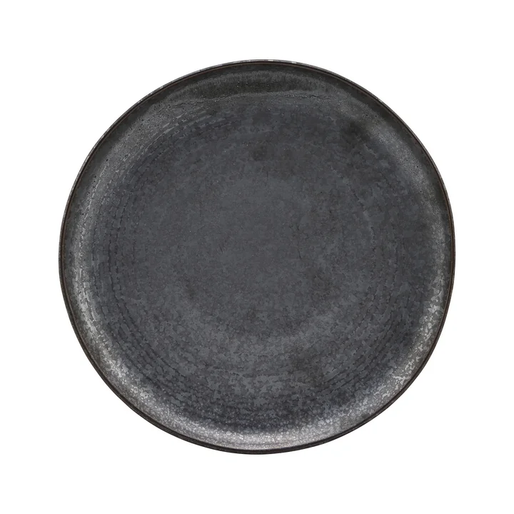 House Doctor - Pion Teller, Ø 21.5 cm, schwarz / braun
