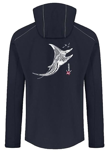 KANUMERA - VESTE SOFTSHELL LOURDE LES RAIES HOMME