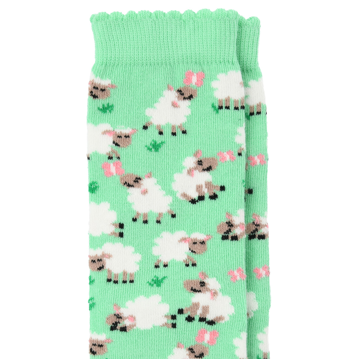 Gina Benotti 1 Paar Damen Socken mit Schaf-Motiven hellgrün