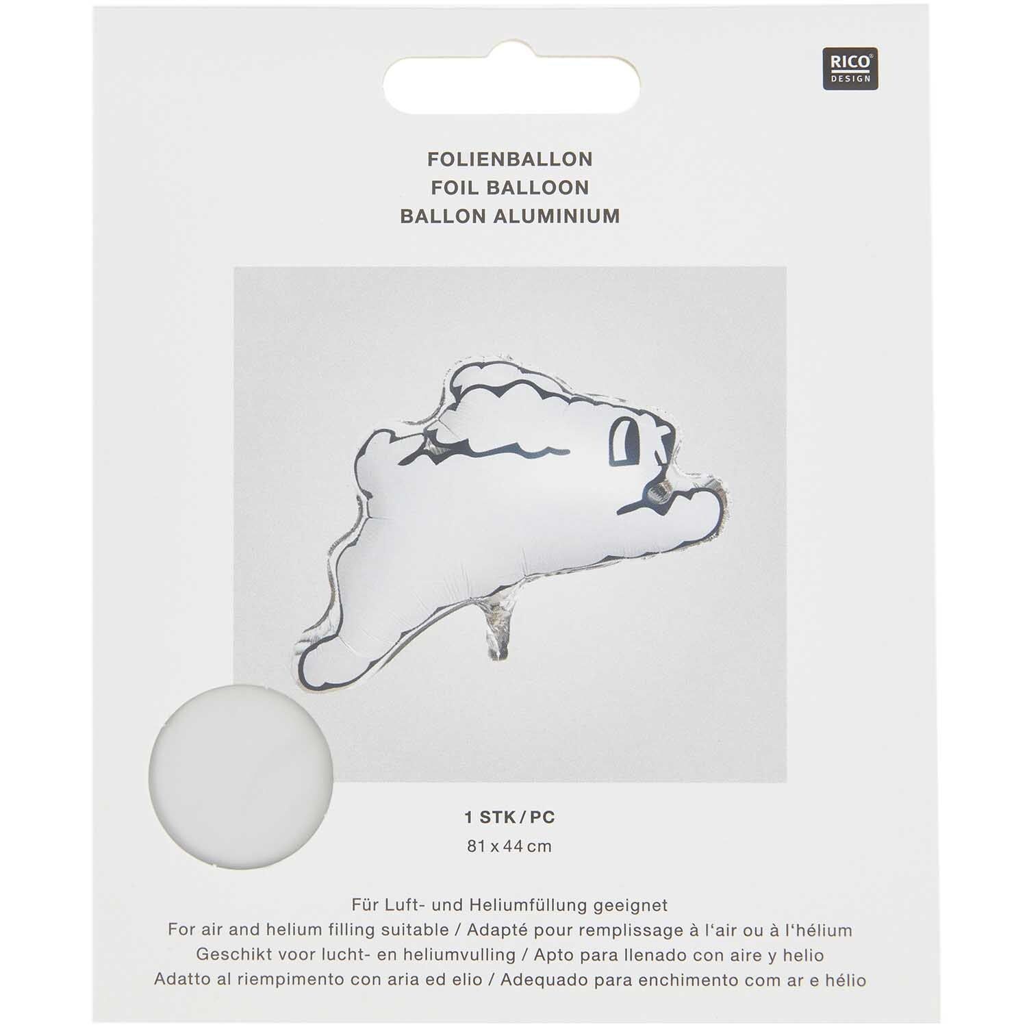 Folienballon HASE in weiß