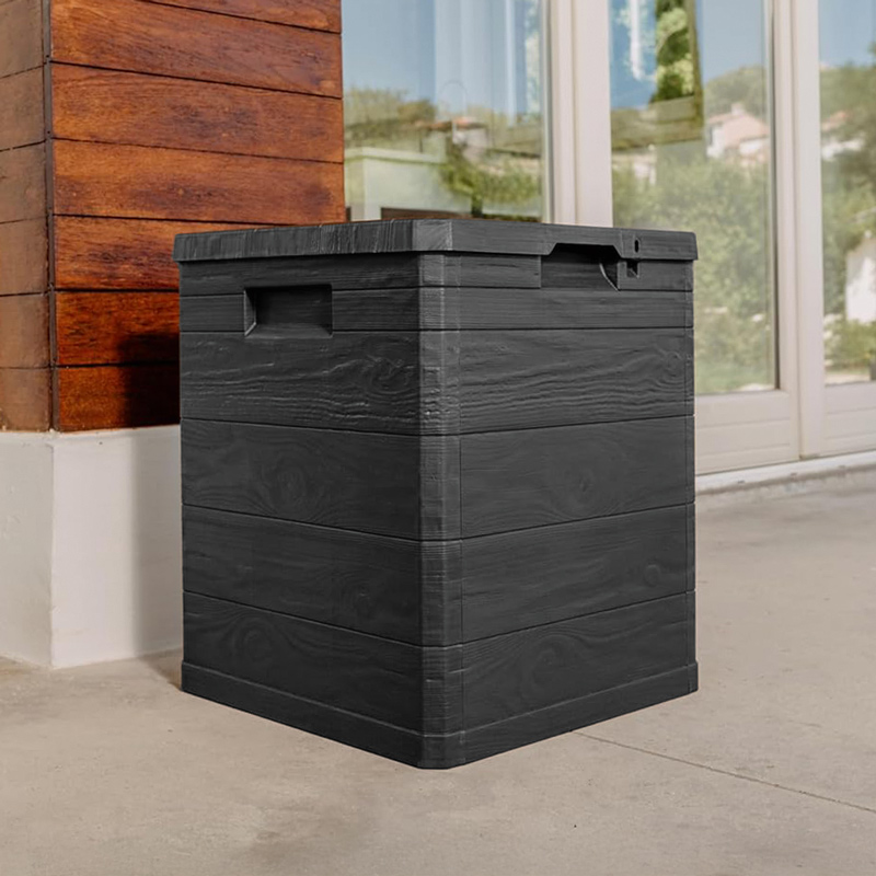 Coffre de rangement 'Woody's' anthracite 90L