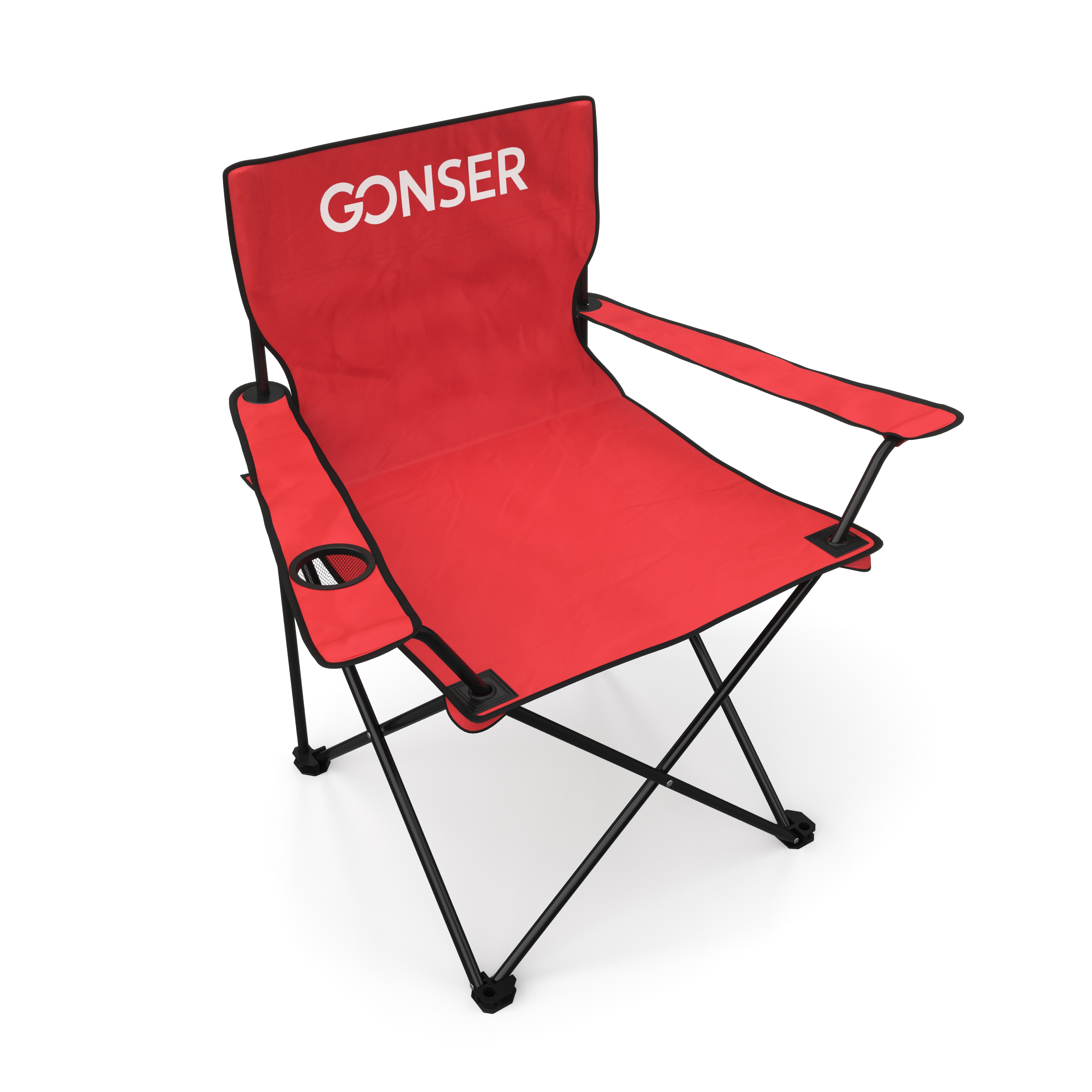 Campingstuhl 4er Set rot