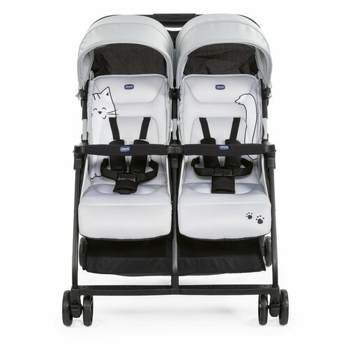Poussette double Ohlala Twin Silver Cat - CHICCO