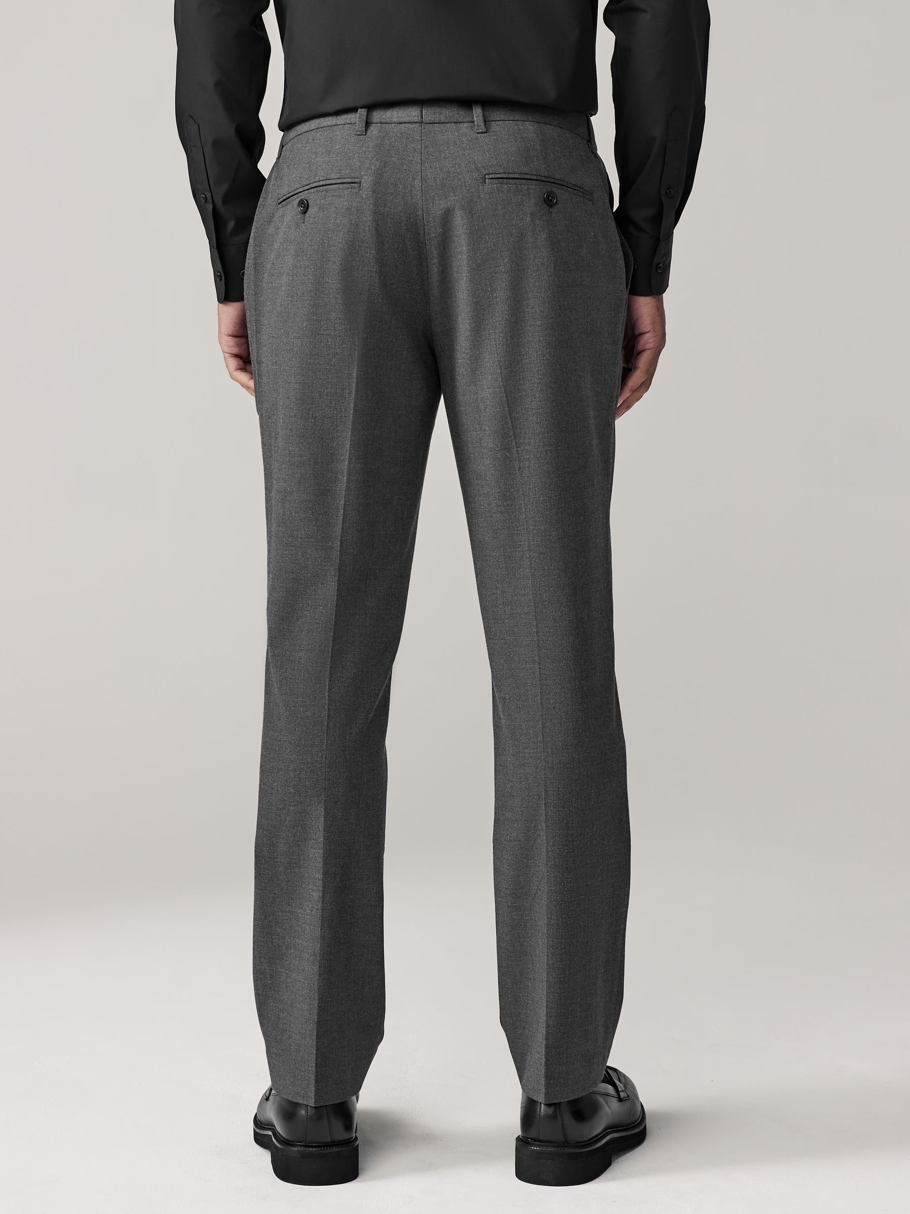 Antraciet - Aansluitend - Elasticated Waist Motionflex Stretch Smart Trousers
