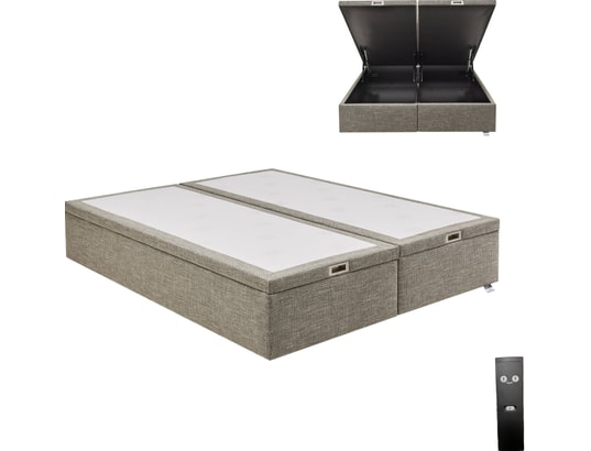 TEMPUR - Sommier 160 x 200 Premium Swift électrique 160x200 tissé sauge D70