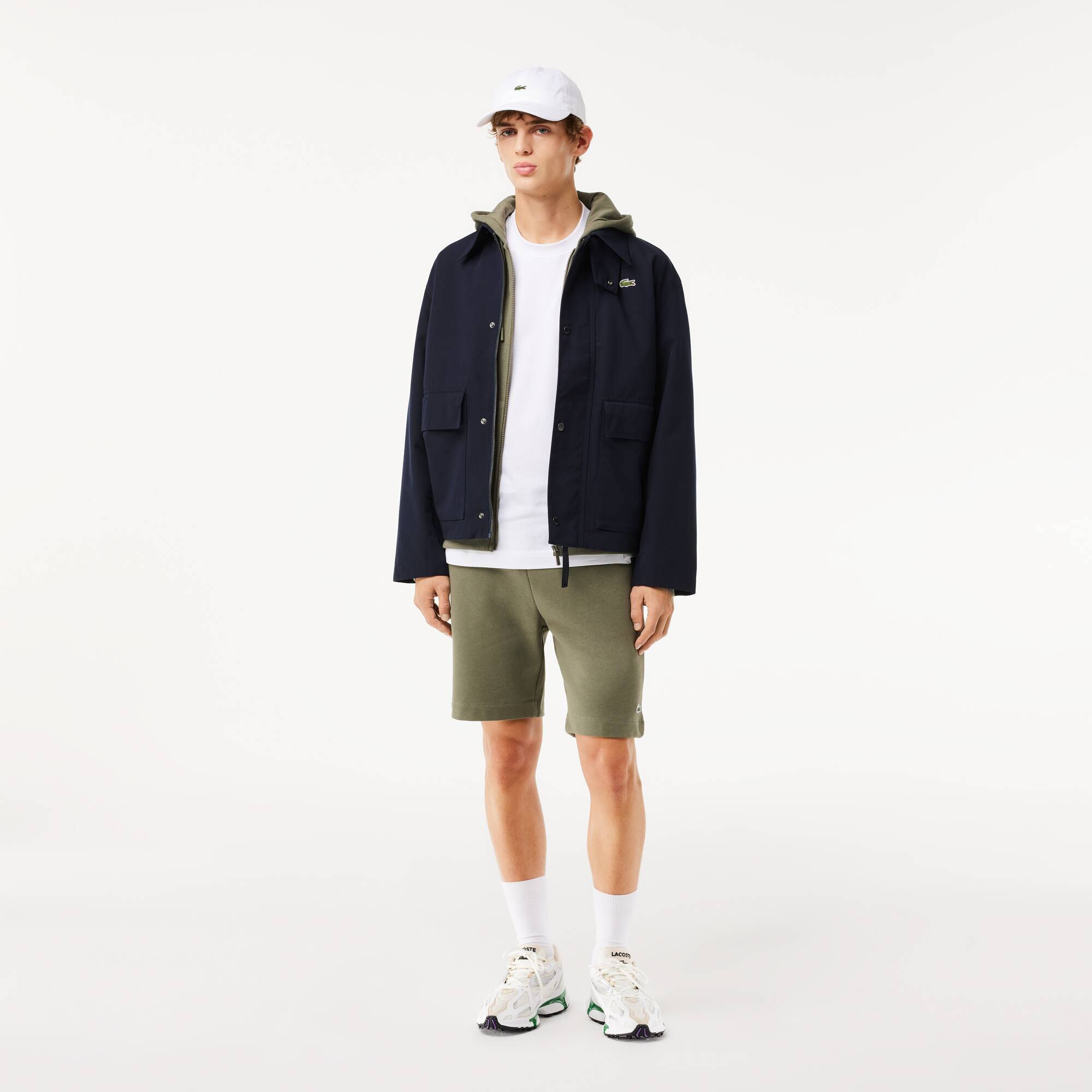 Short jogger en molleton Shorts - Vert - Lacoste - Homme