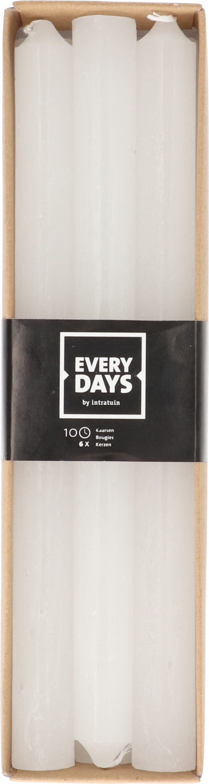 Everydays dinerkaars Rustic wit 10 uur 6 stuks